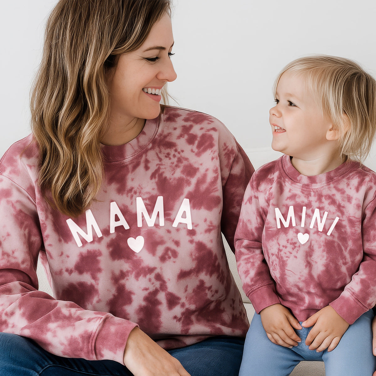 Pink Tie Dye Mama And Mini Matching Set