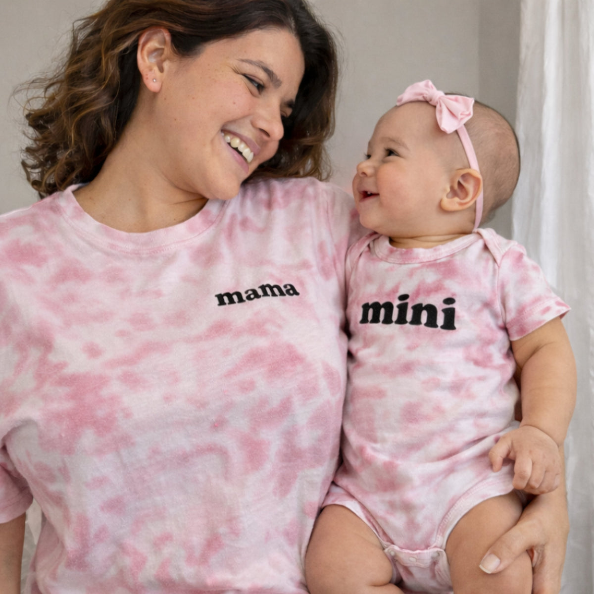 Custom Tie Dye Mama And Mini Matching Shirts