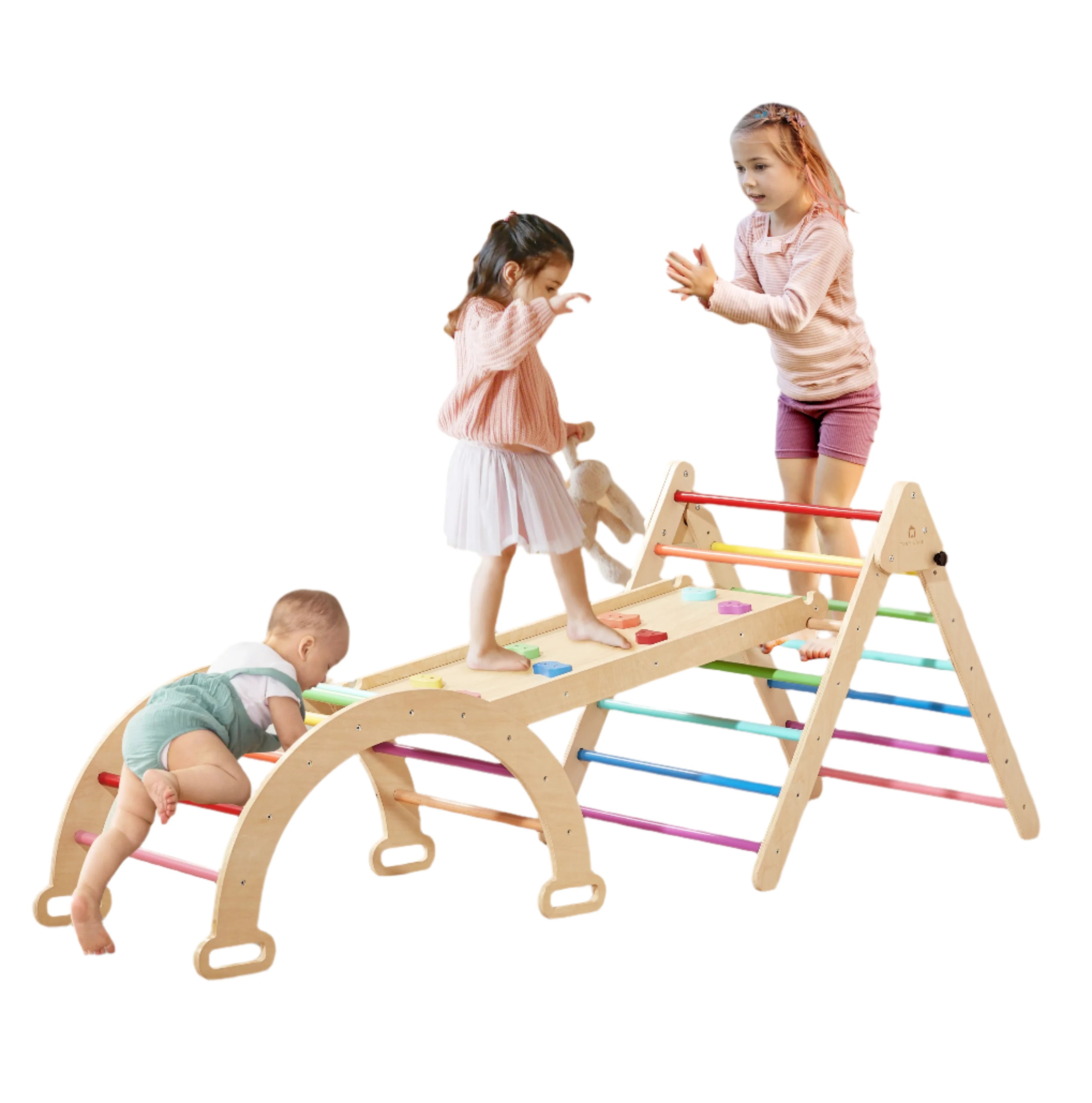 Tiny Land® 5-in-1 Rainbow Climbing Set