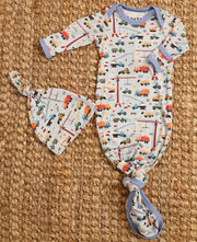 Tiny Trucker Gown & Hat