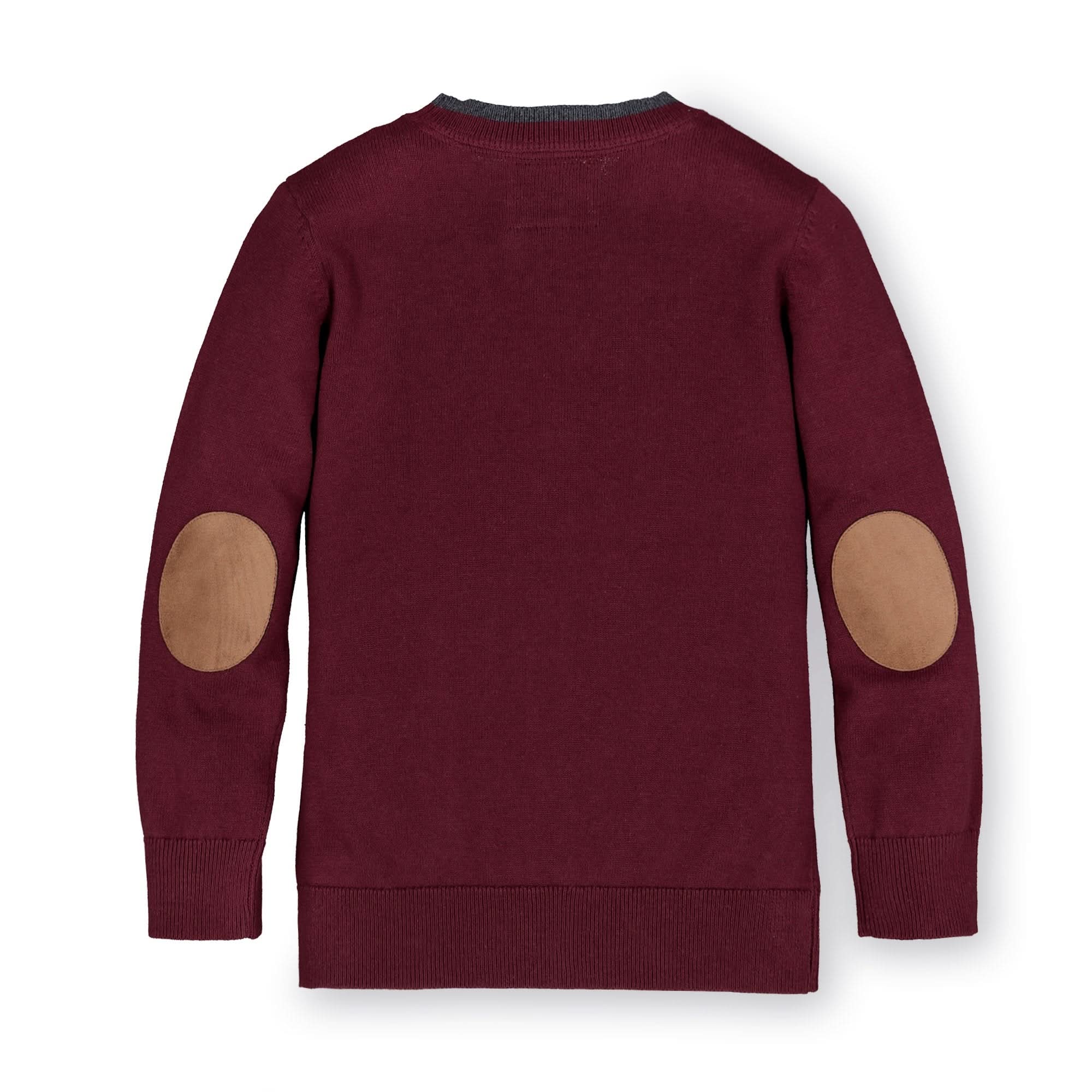 Tipped Cardigan With Elbow Patches