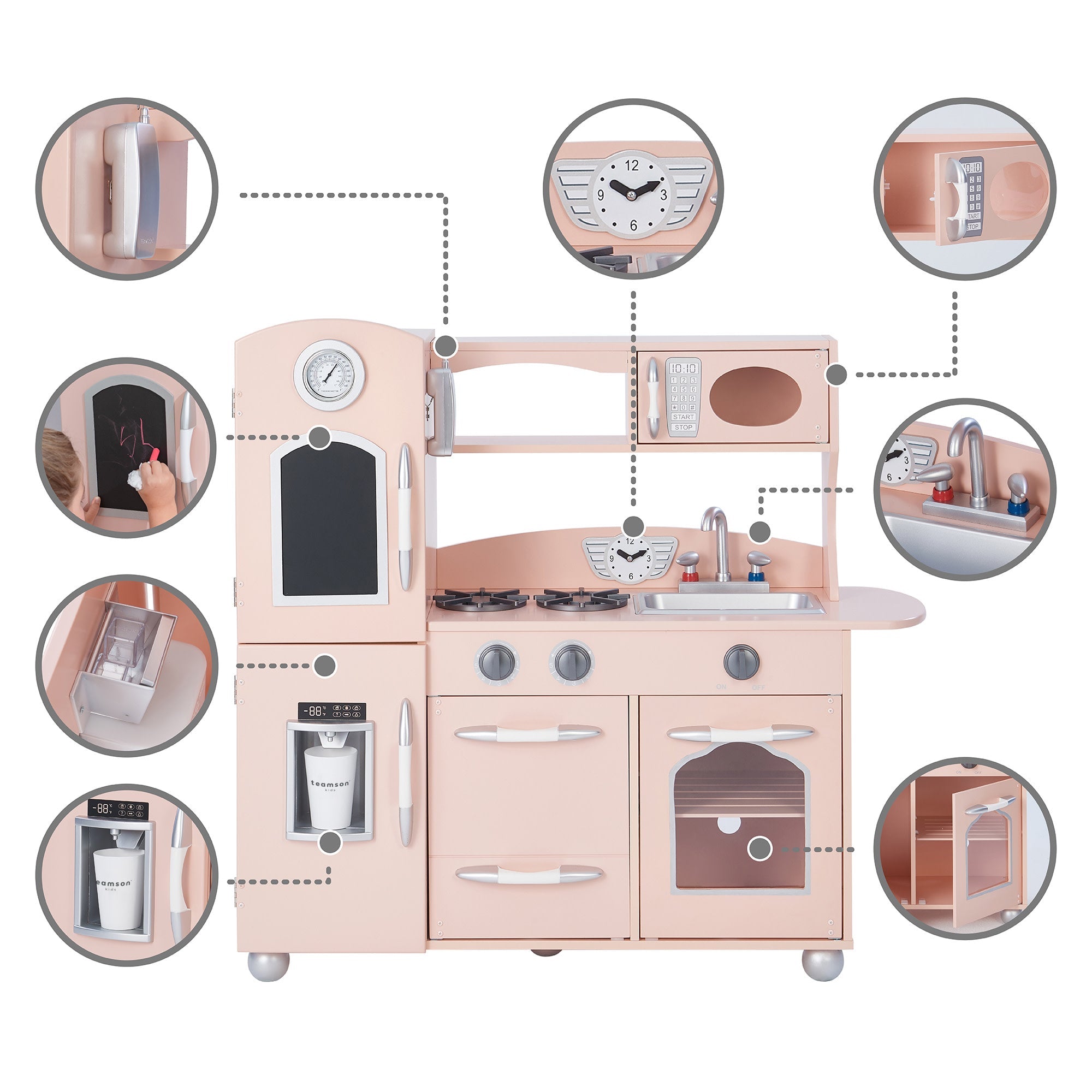 Little Chef Westchester Retro Play Kitchen, Pink