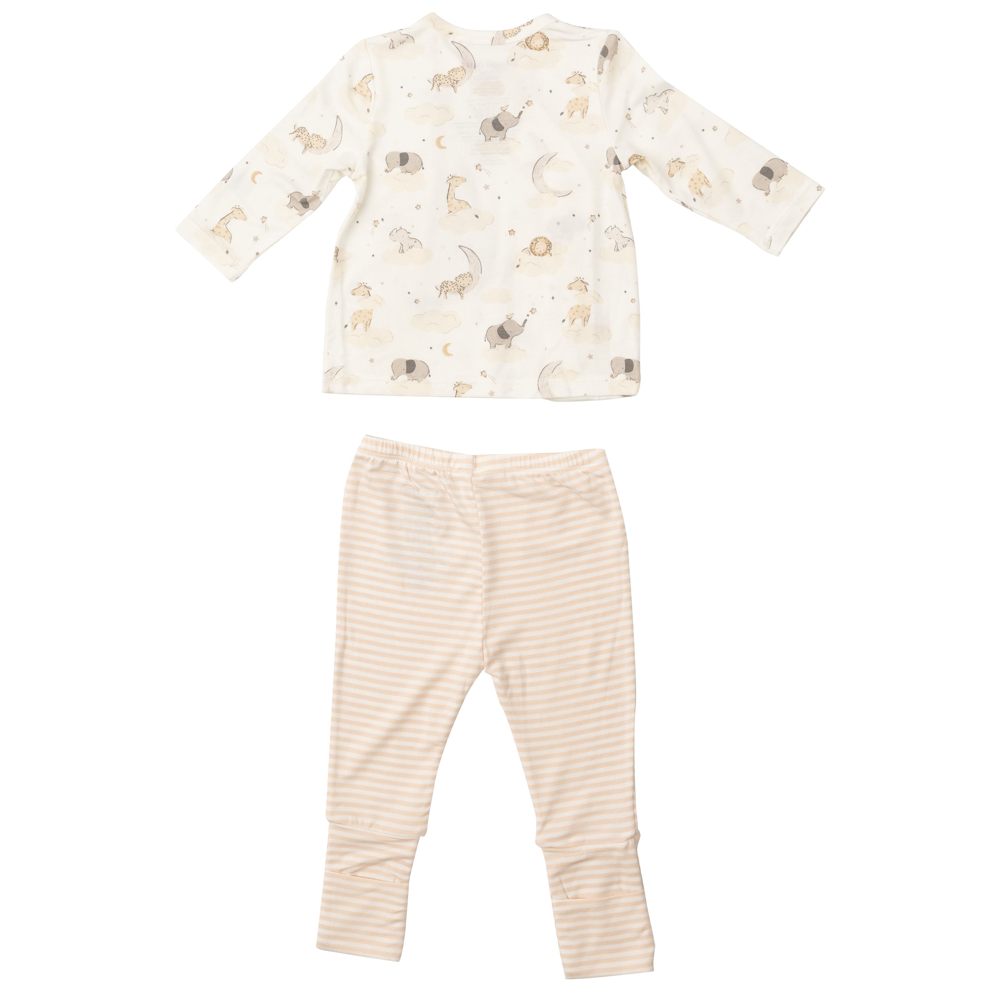 Tmh Set With Roll Over Cuff Pant - Dreamy Safari
