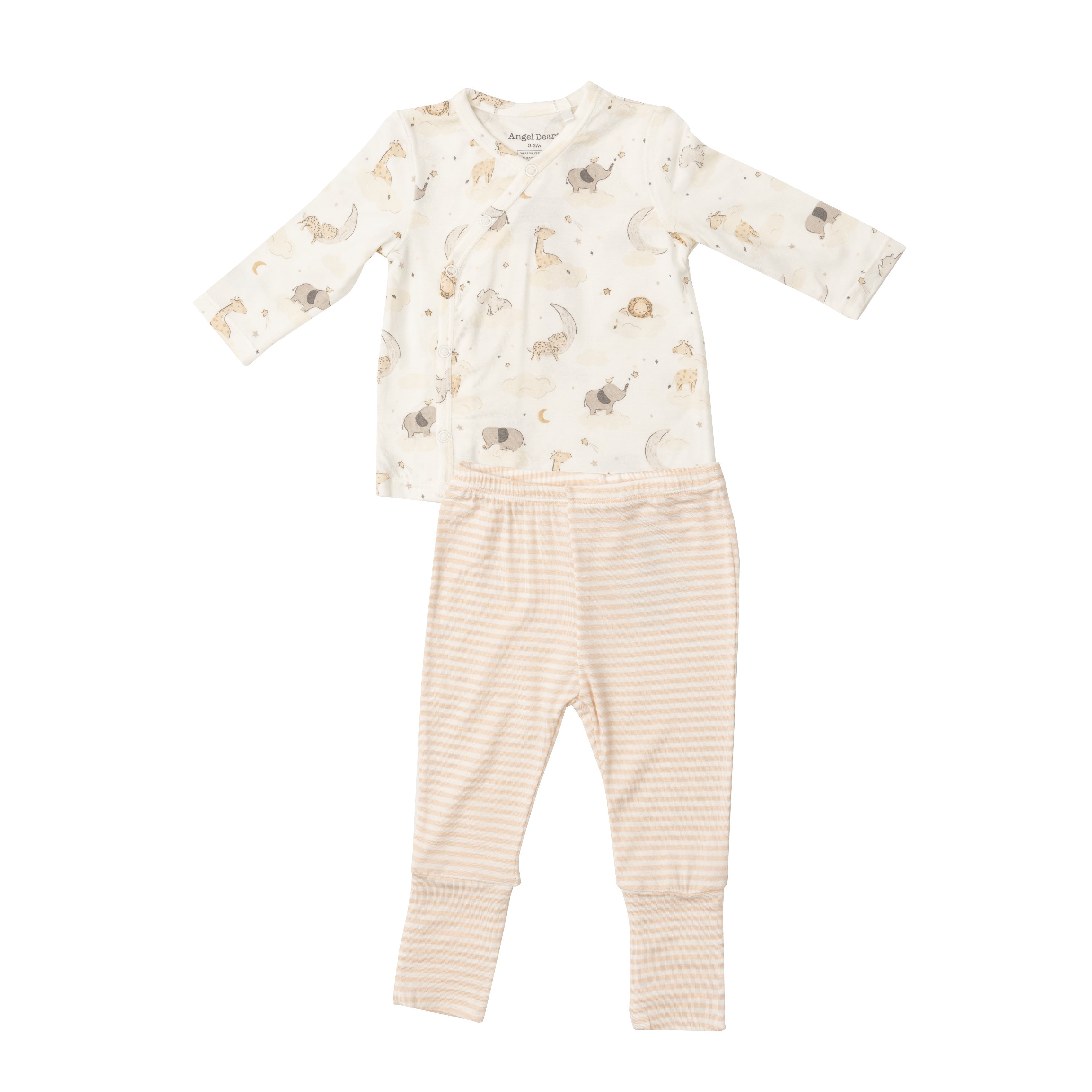 Tmh Set With Roll Over Cuff Pant - Dreamy Safari
