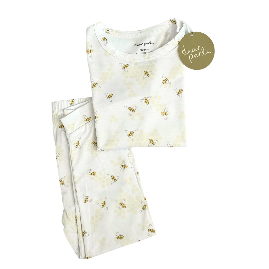 Toddler Pajama Set In Busy Bees