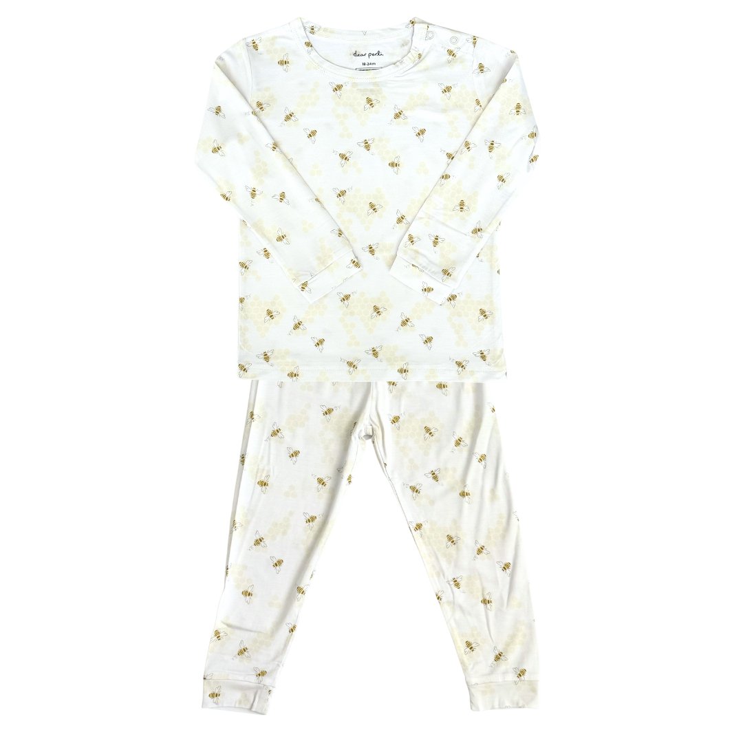 Toddler Pajama Set In Busy Bees