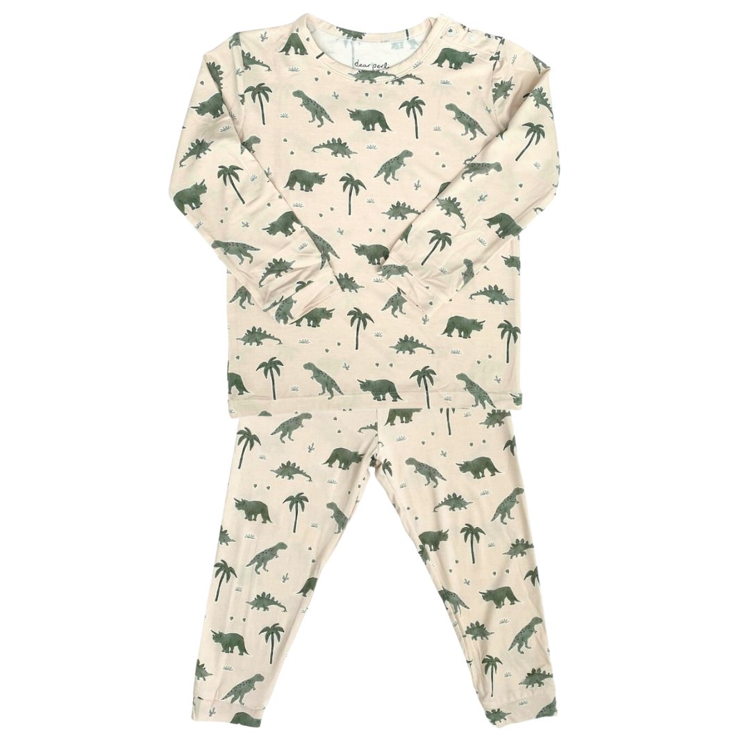 Toddler Pajama Set In Dino-snores