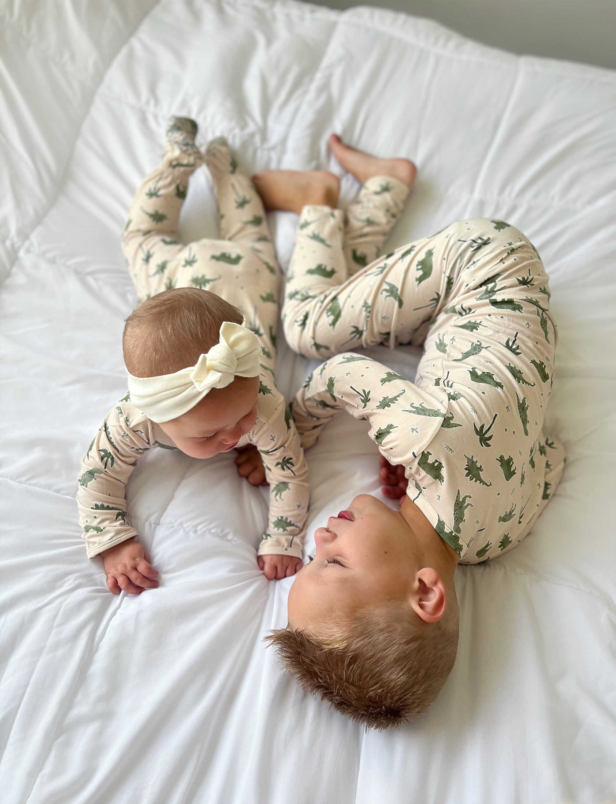Toddler Pajama Set In Dino-snores