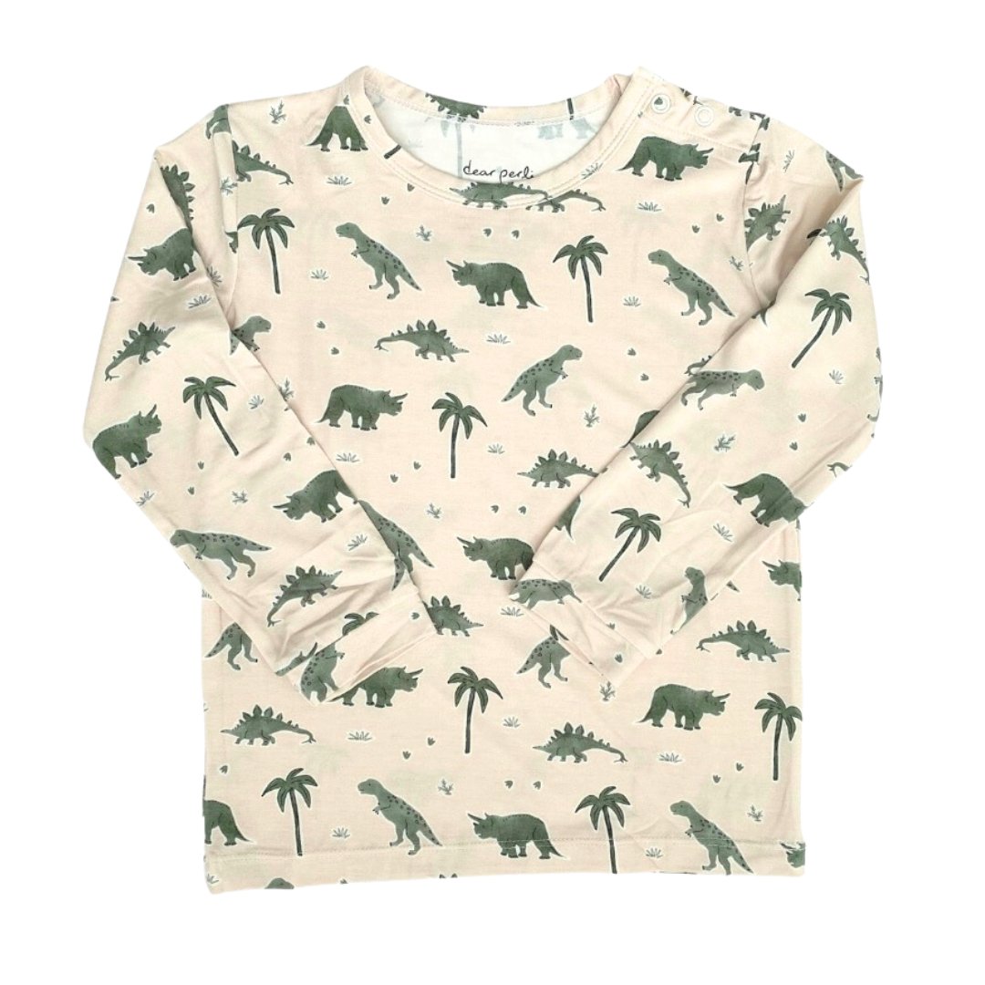 Toddler Pajama Set In Dino-snores