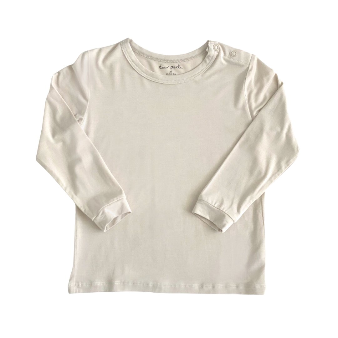 Toddler Pajama Set In Oat