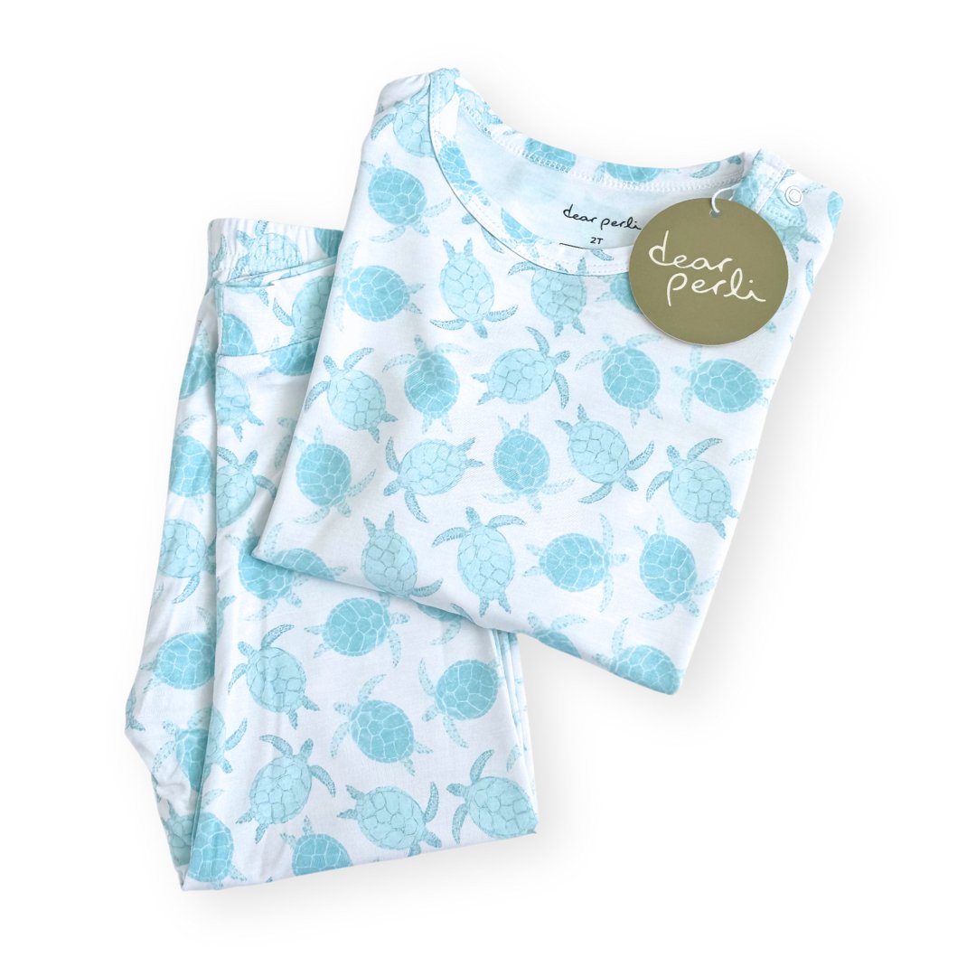 Toddler Pajama Set In Turtley Awesome