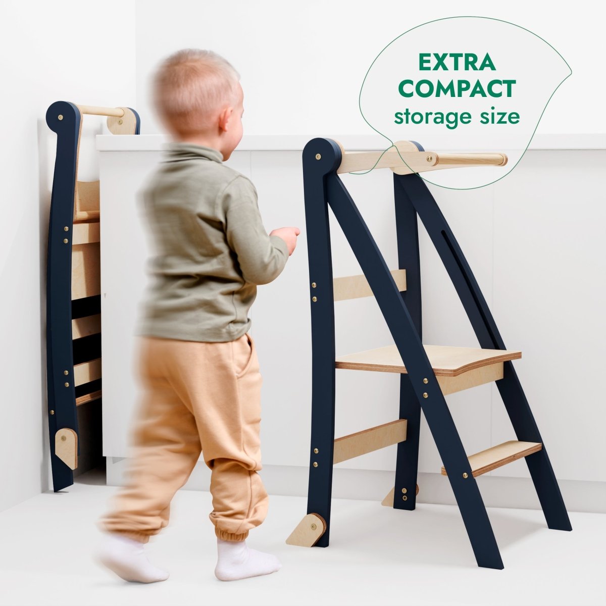 Toddler Tower: Step Stool For Kids - Graphite