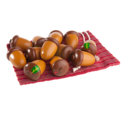 Montessori Wooden Counting Acorns — Set Of 12