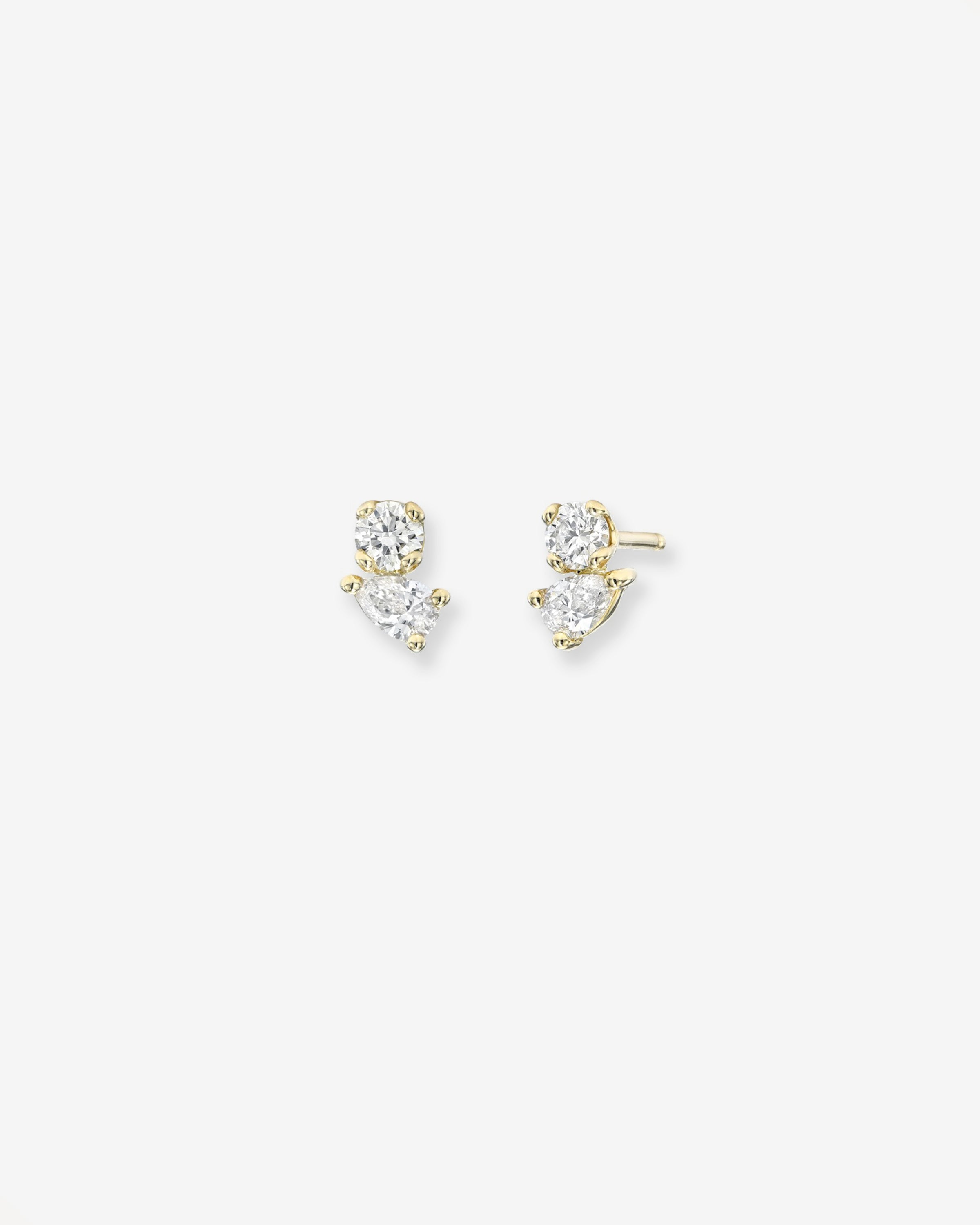 Diamond Toi Et Moi Stud Earrings