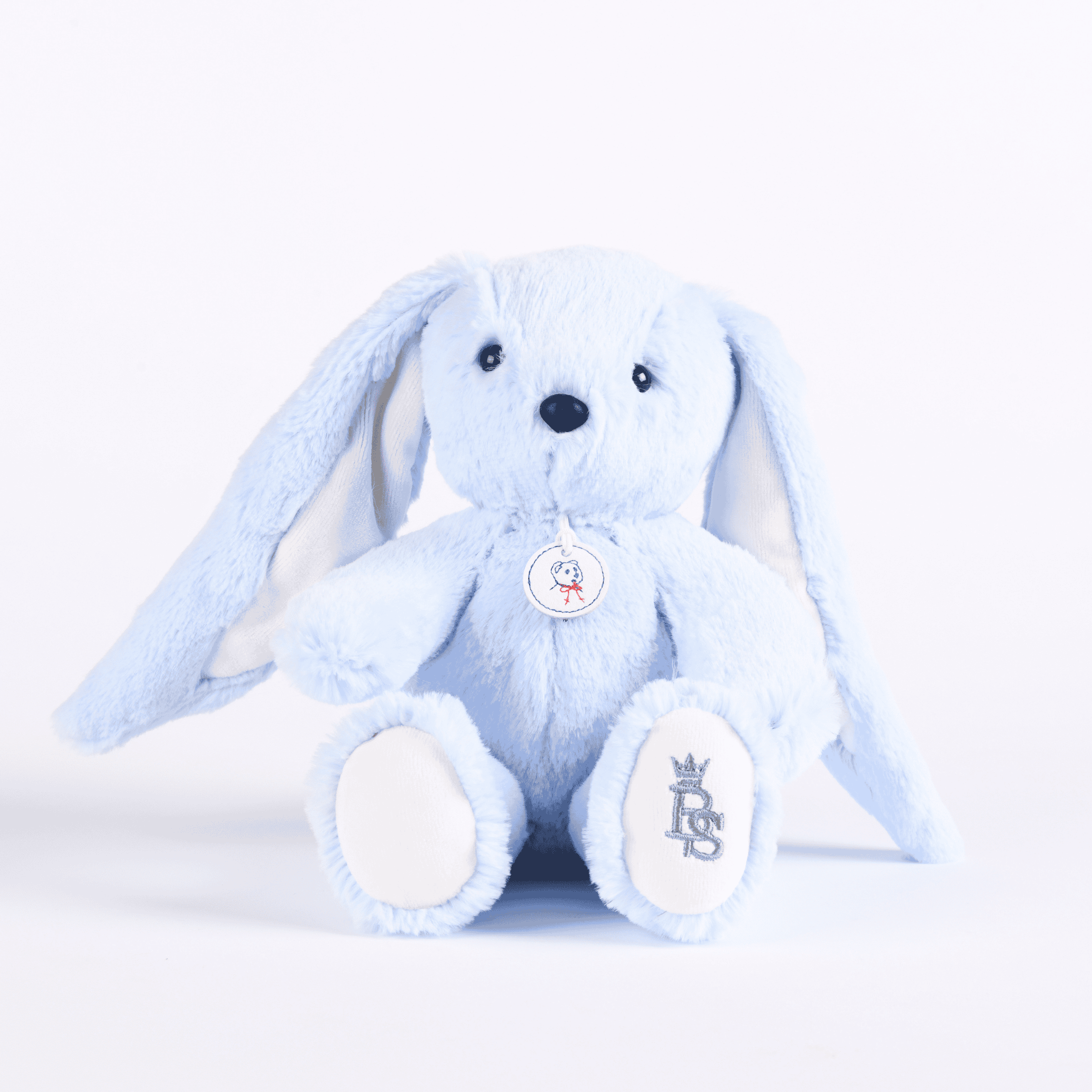 Lapinou | Blue Plush Bunny Toy (20cm) - Made In France