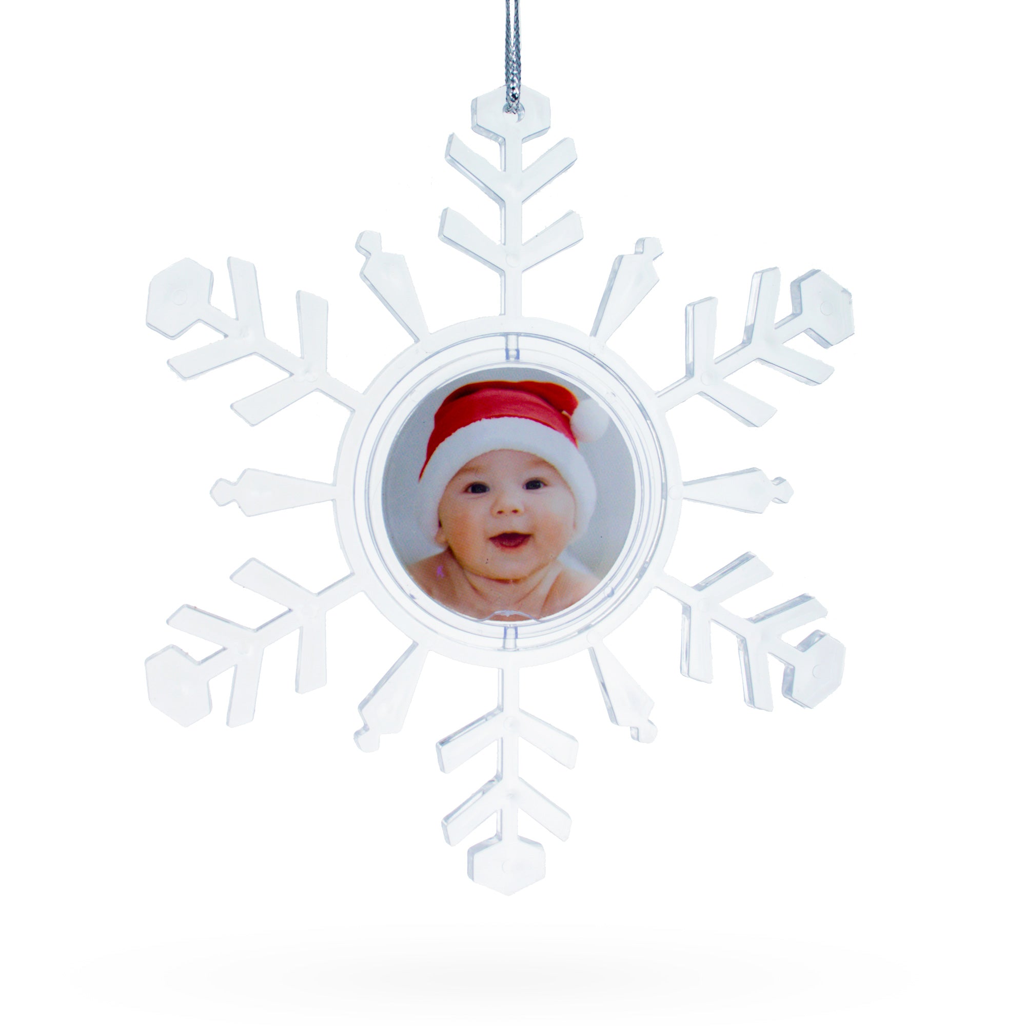 Clear Plastic Christmas Snowflake Frame Ornament: A Delicate Addition To Your Holiday Decor