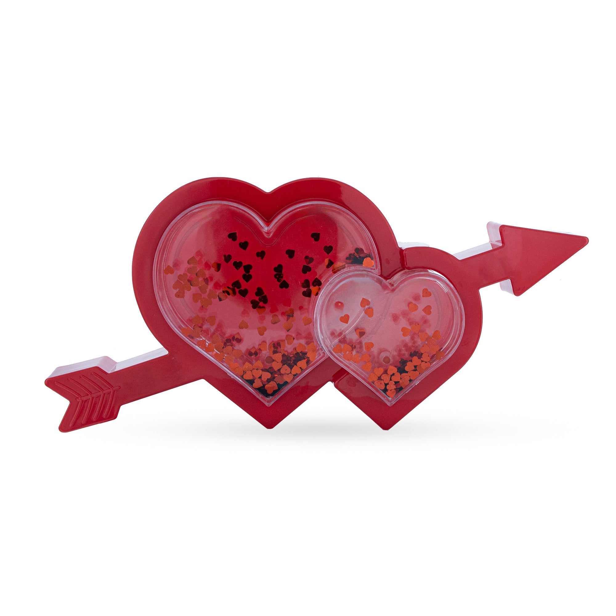 Valentine's Day Love Love Struck: Hearts With Arrow Led Plastic Water Picture Frame Figurine