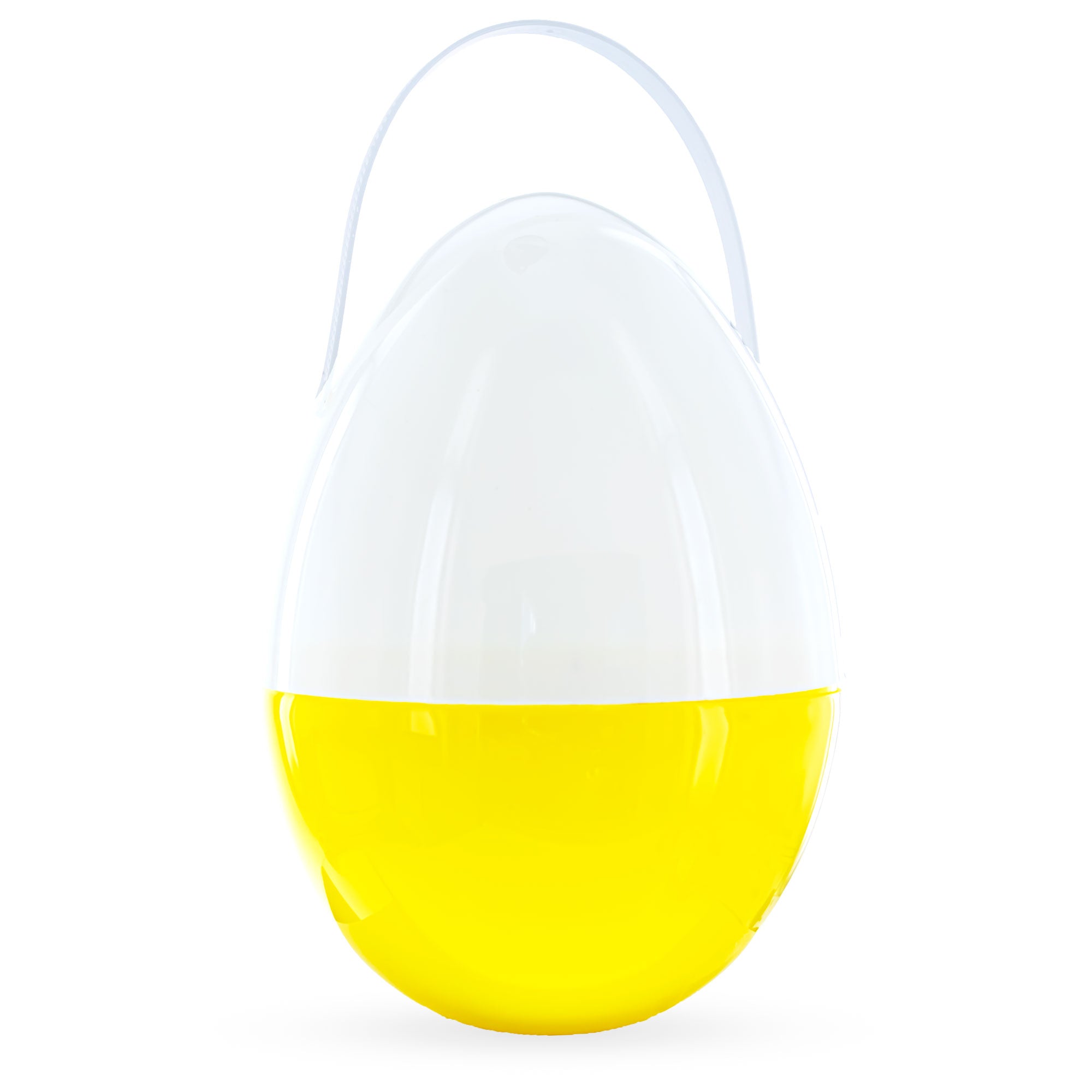 Large Chick Giant Jumbo Size White And Yellow Plastic Easter Egg 10 Inches