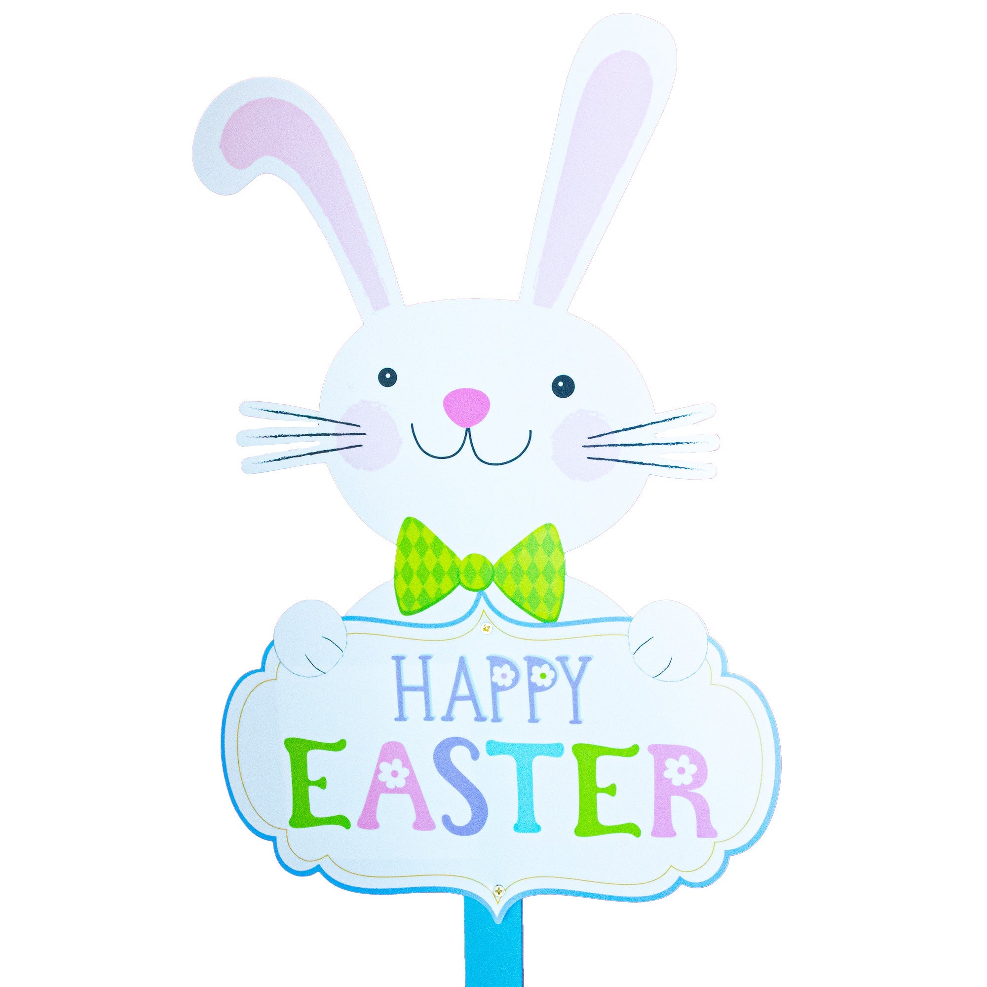 Bunny With Happy Easter Yard Sign 24 Inches