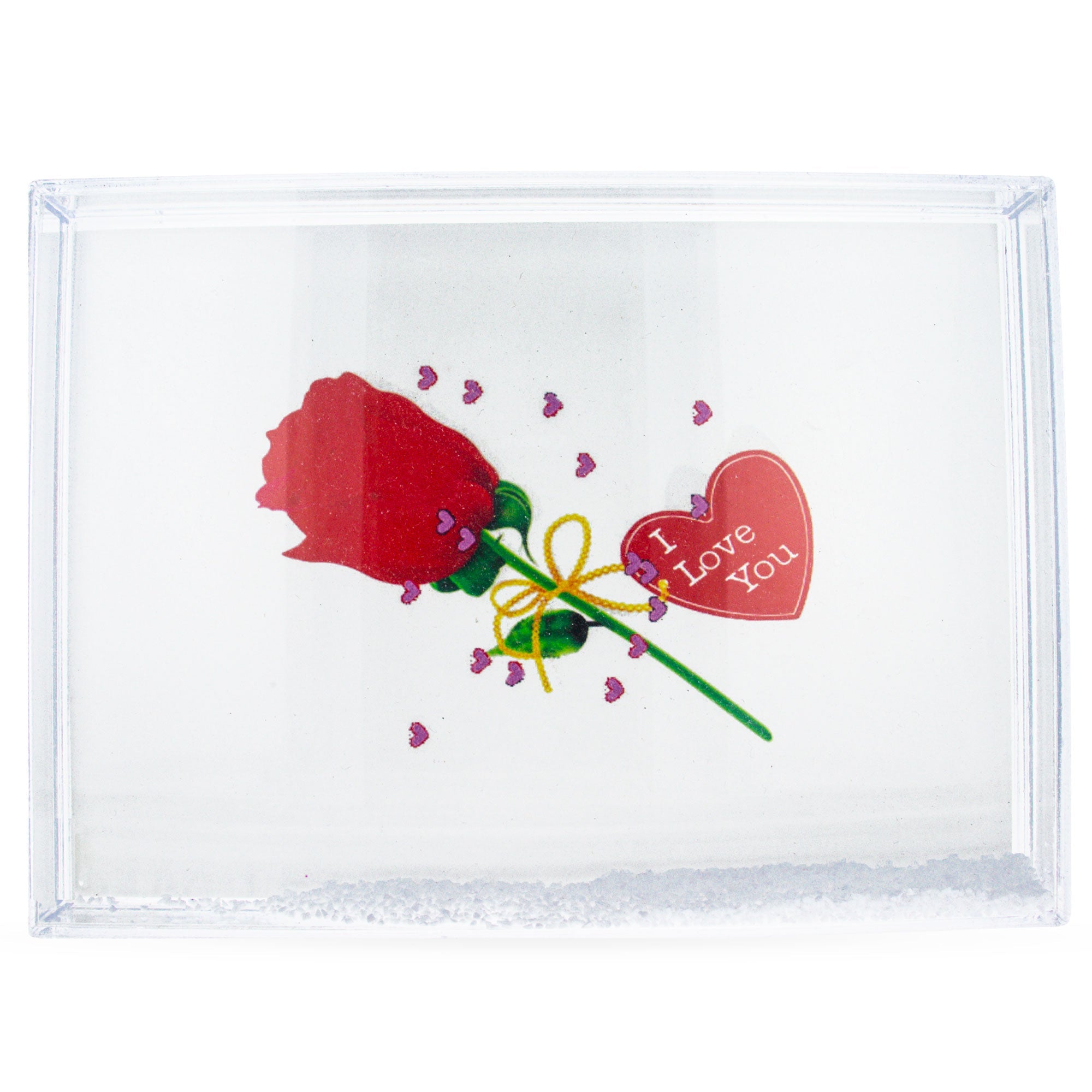 Preserve Your Memories: Rectangular Clear Acrylic Plastic Water Globe Picture Frame