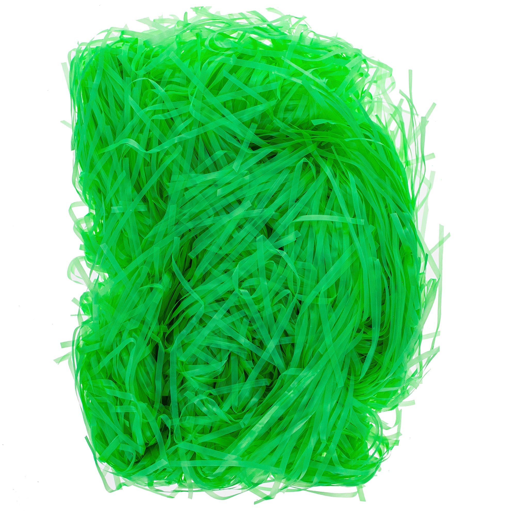 Vibrant Green Plastic Easter Basket Filler Grass 2 Oz