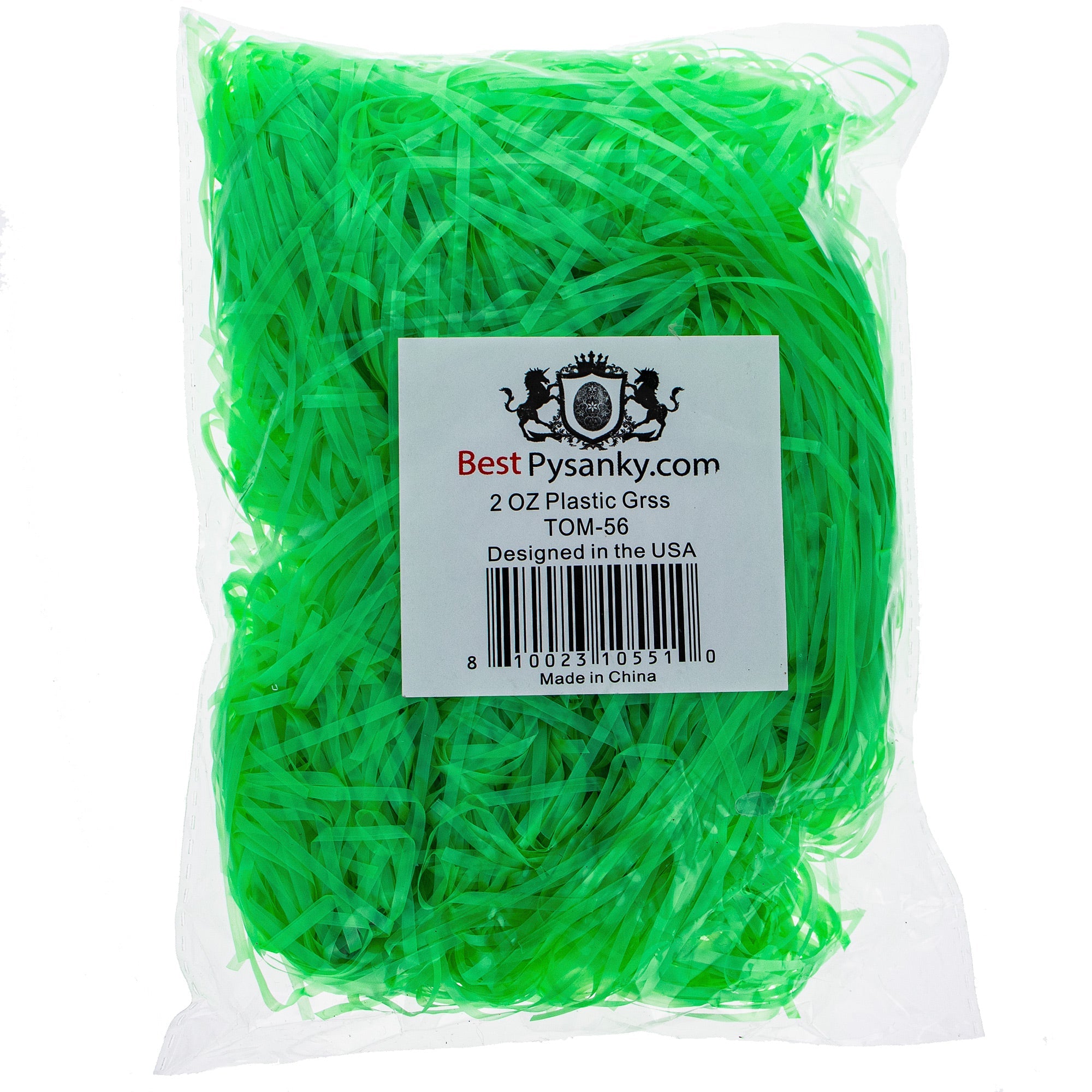 Vibrant Green Plastic Easter Basket Filler Grass 2 Oz