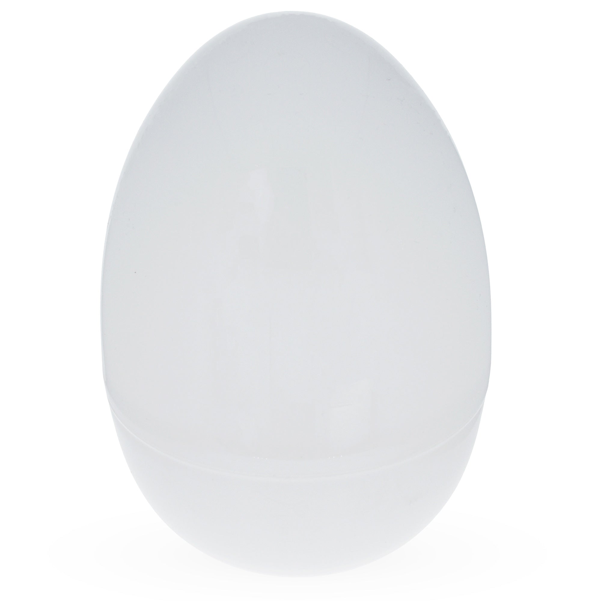 Snowy Delight: Set Of 2 White Plastic Jumbo Size Easter Eggs 10 Inches