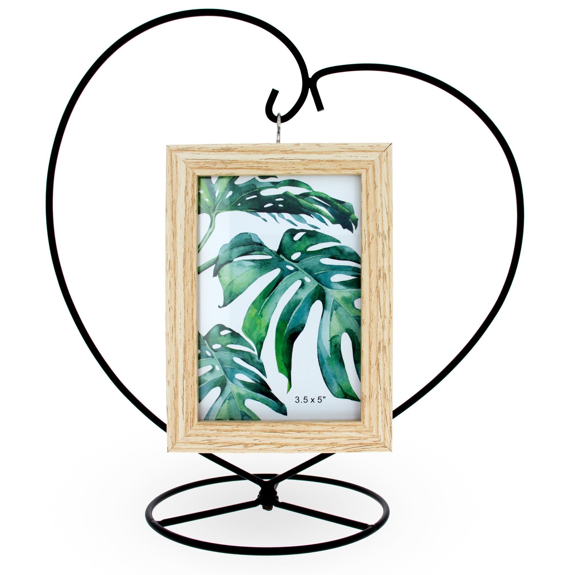 Black Heart-shaped Ornament Stand, 6 Inches