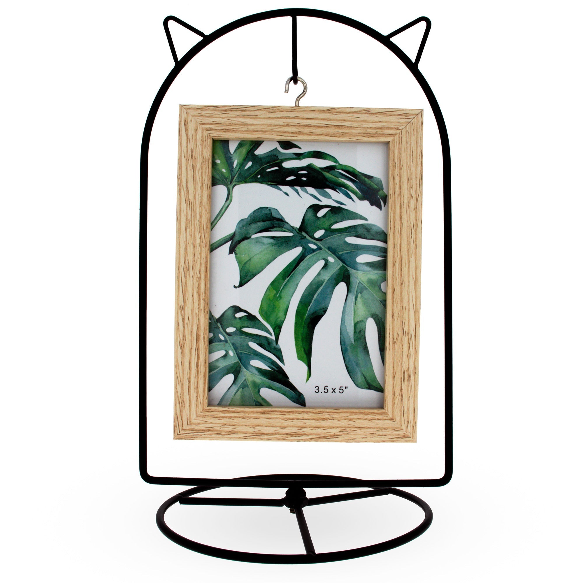 Black Cat-shaped Picture Frame And Ornament Stand