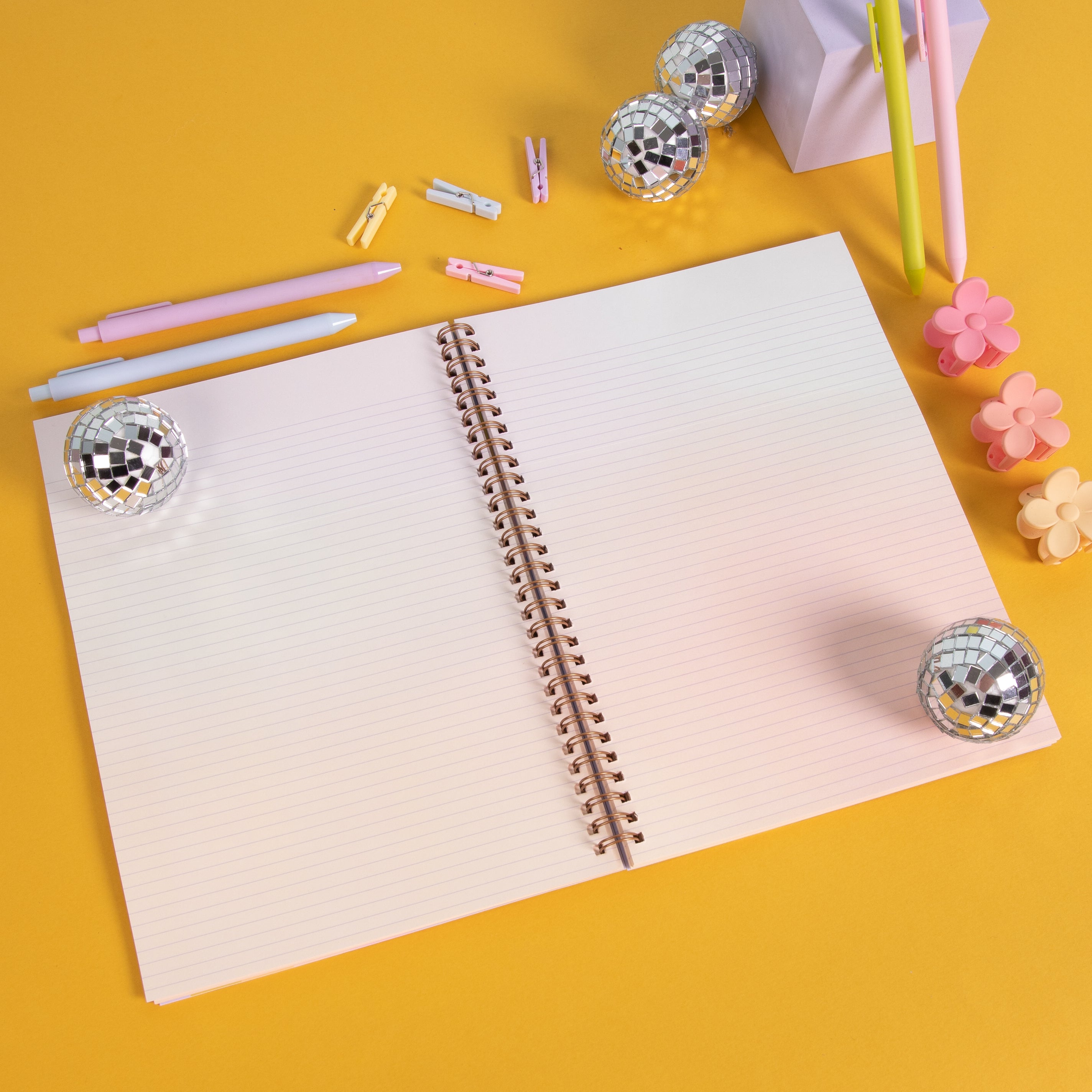 Rainbow Flower Notebook