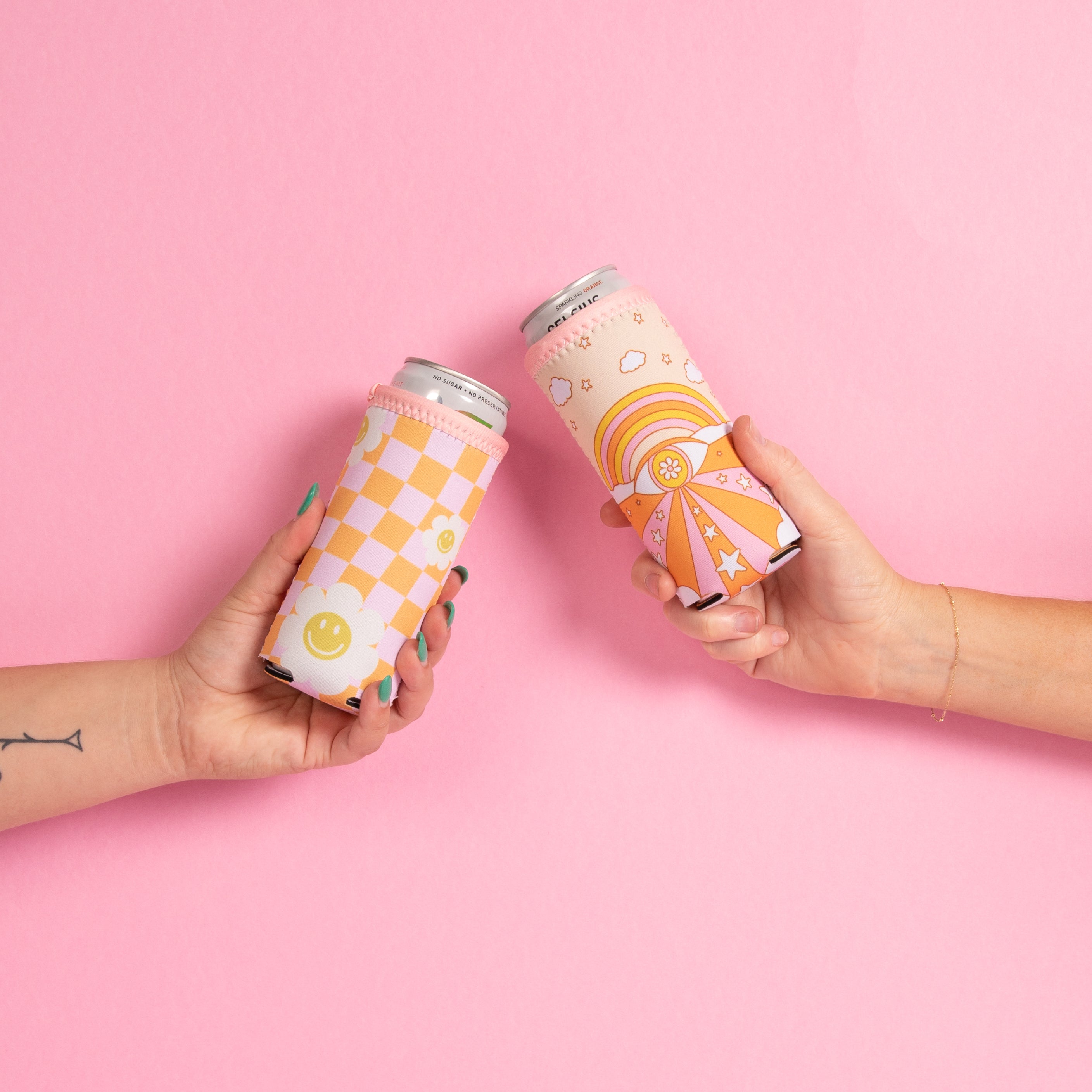 Tarot Dreamer Reversible Slim Can Holders