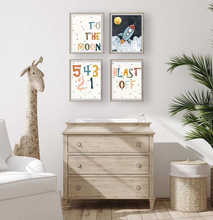 Solar System Prints - Luster Paper Nursery Wall Art Prints