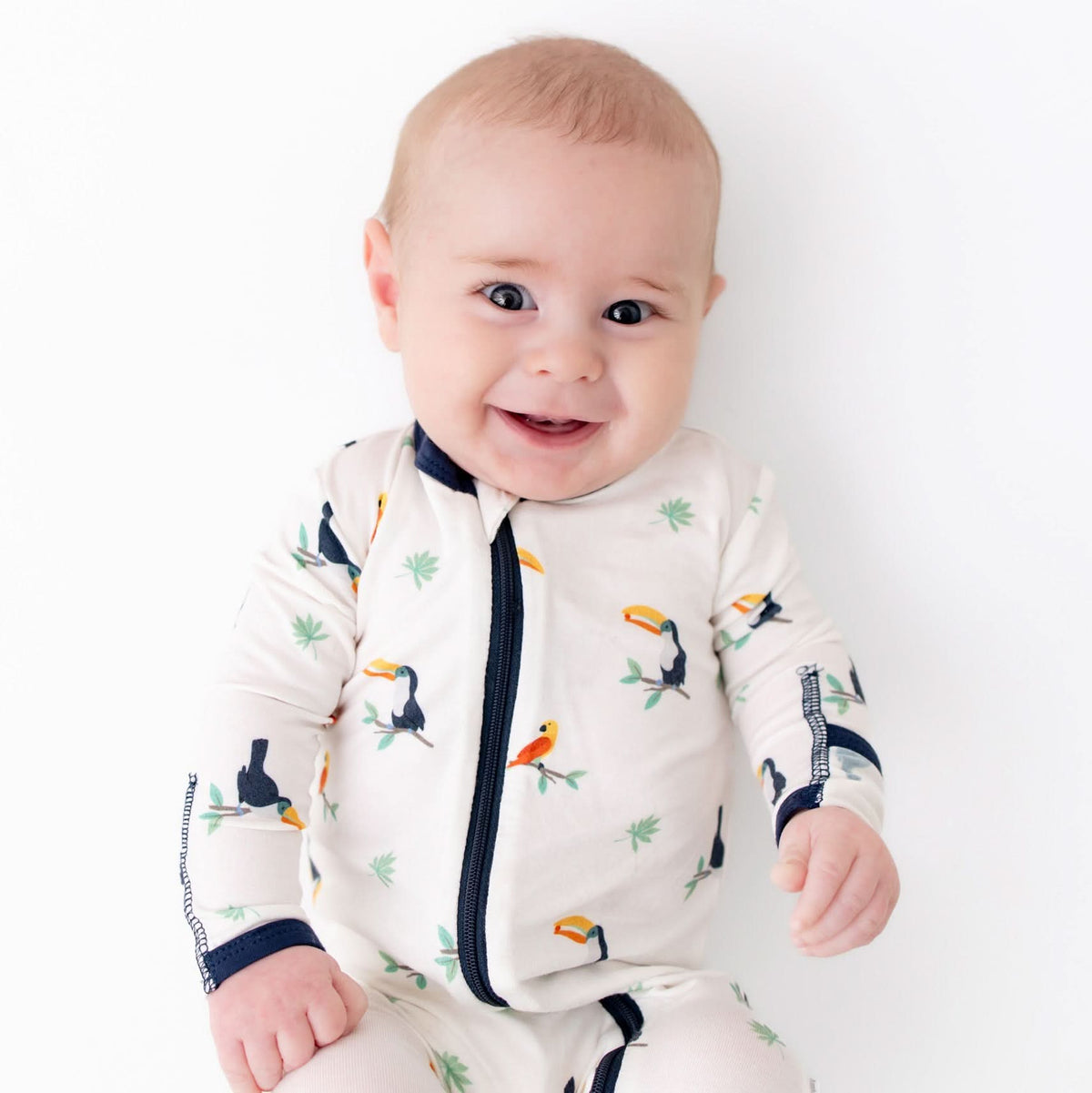 Toucan Zippered Footie