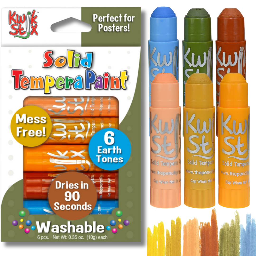 Kwik Stix Paint Sticks, Set Of 6 Earth Tones