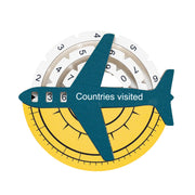 Travel Tracker 3d Colored Wooden World Map - Country