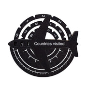 Travel Tracker 3d Colored Wooden World Map – Midnight