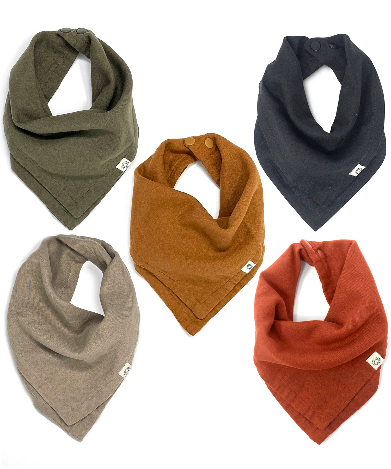 Organic Scarf Bib 5-pack