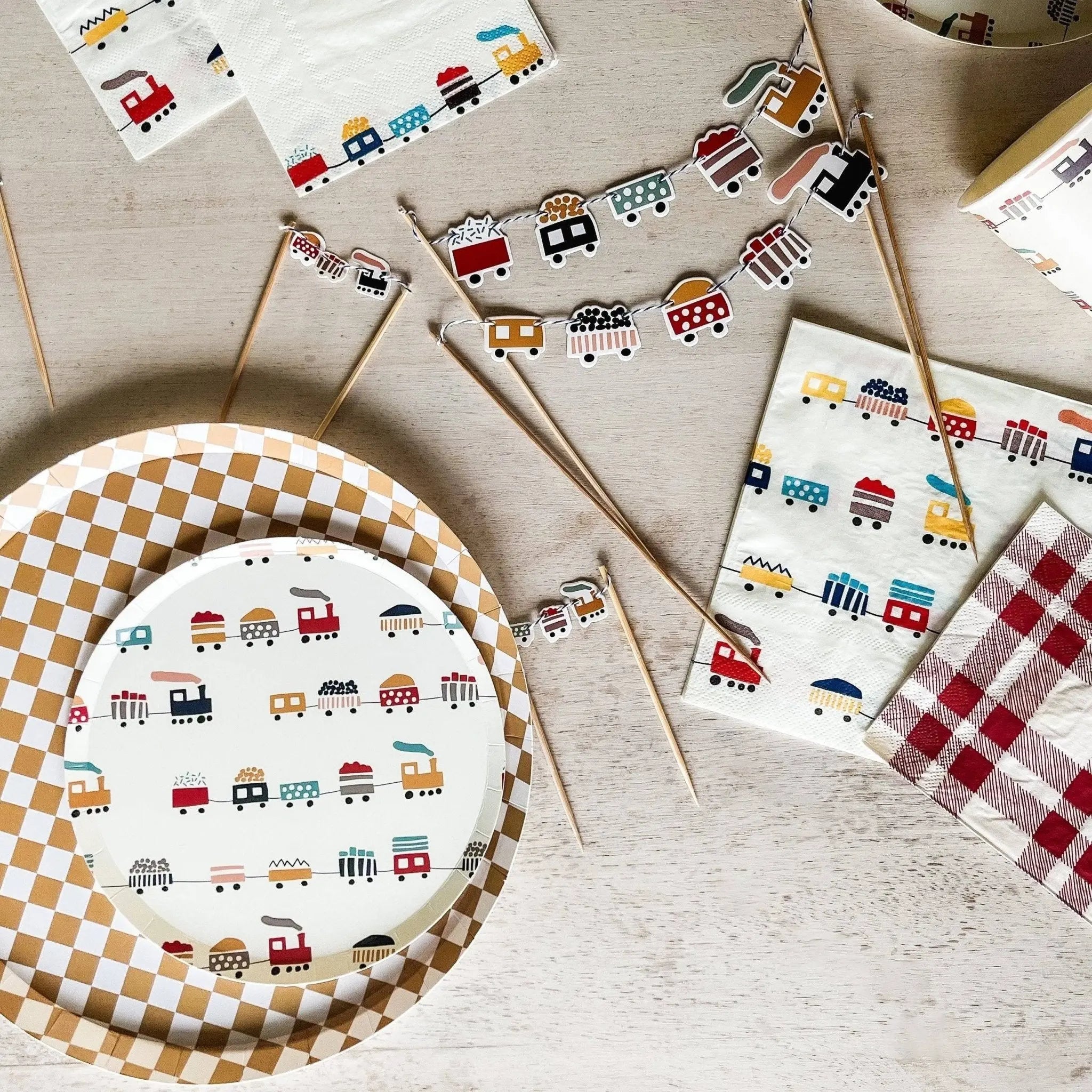 Train Napkins Large