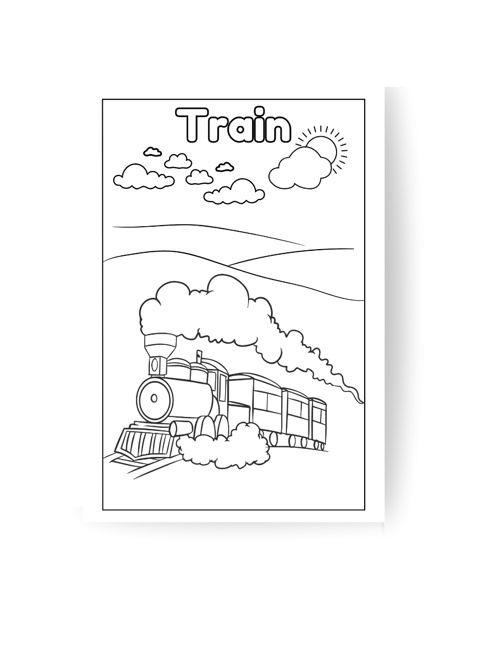 Transport To Transportation: Learn, Trace And Color Modes Of Transportation Coloring Book