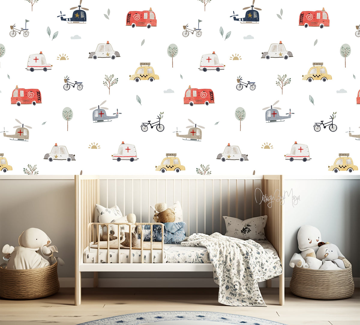 Wild Flowers Wallpaper - Nursery Wall Decor Wallpapers