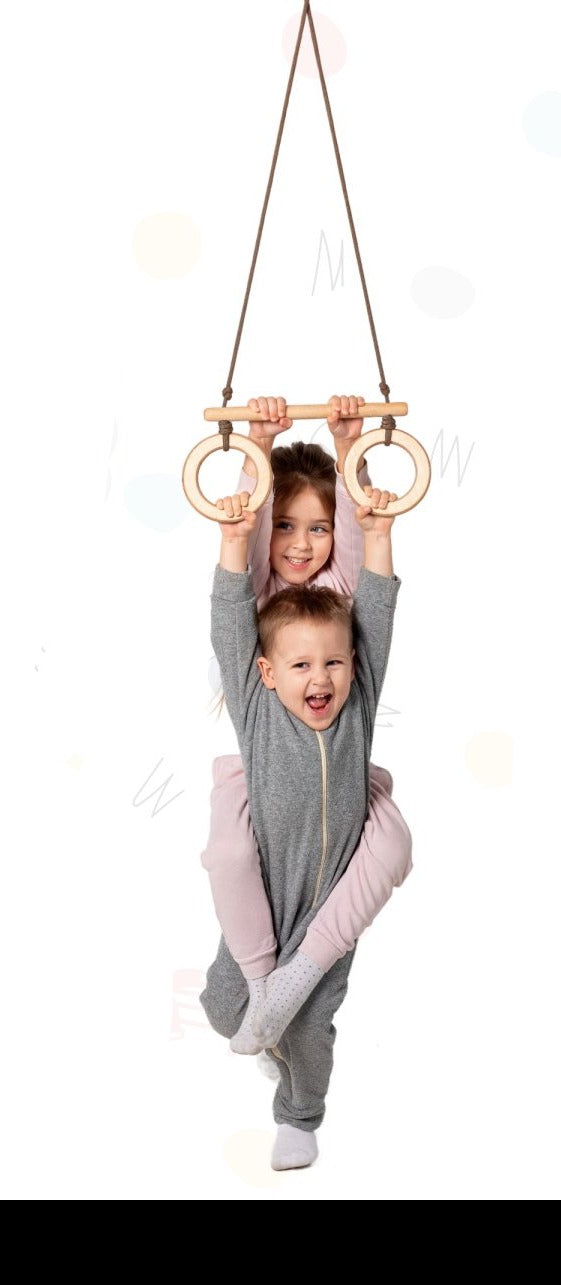 Trapeze Swing Bar With Rings
