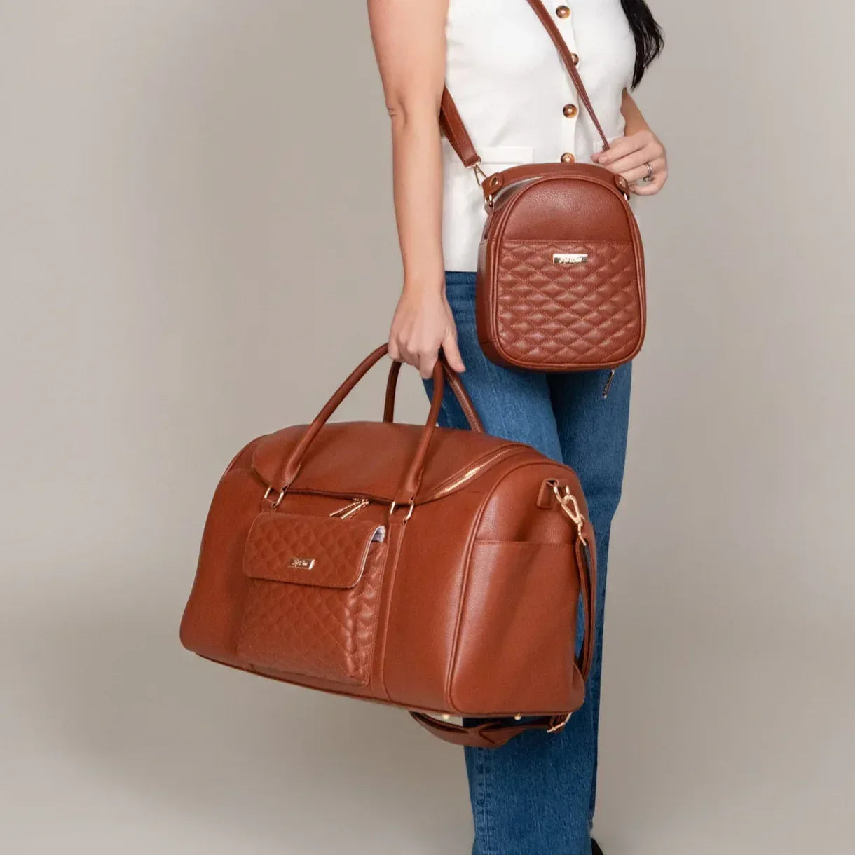 Monaco Snack Bag | Caramel Brown