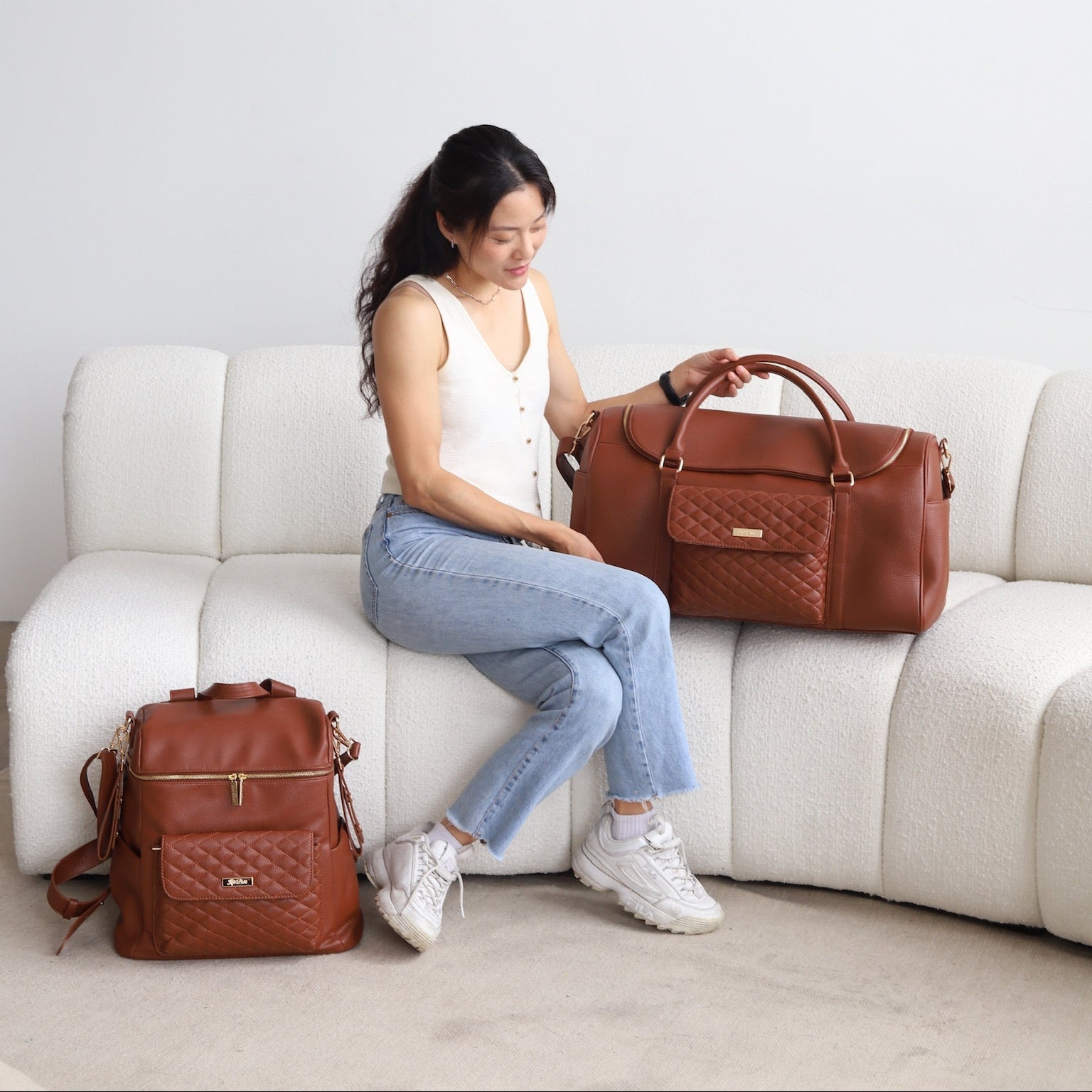 Monaco Travel Bag | Caramel Brown