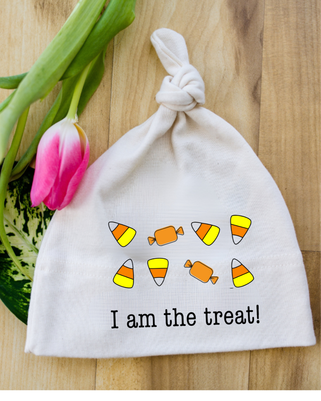 Halloween I Am The Treat Long Sleeve Romper & Hat Gift Set