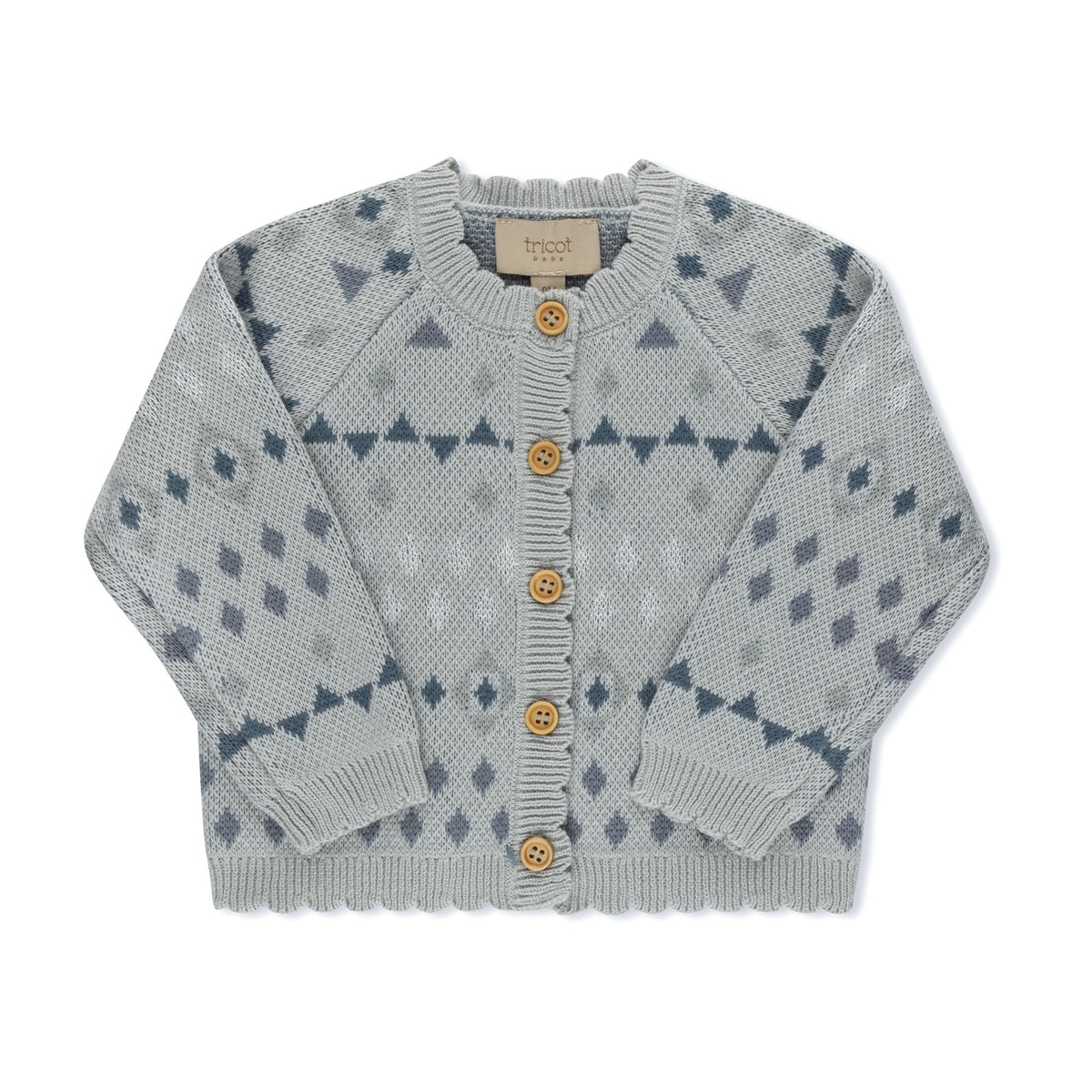 Jacquard Knit Cardigan