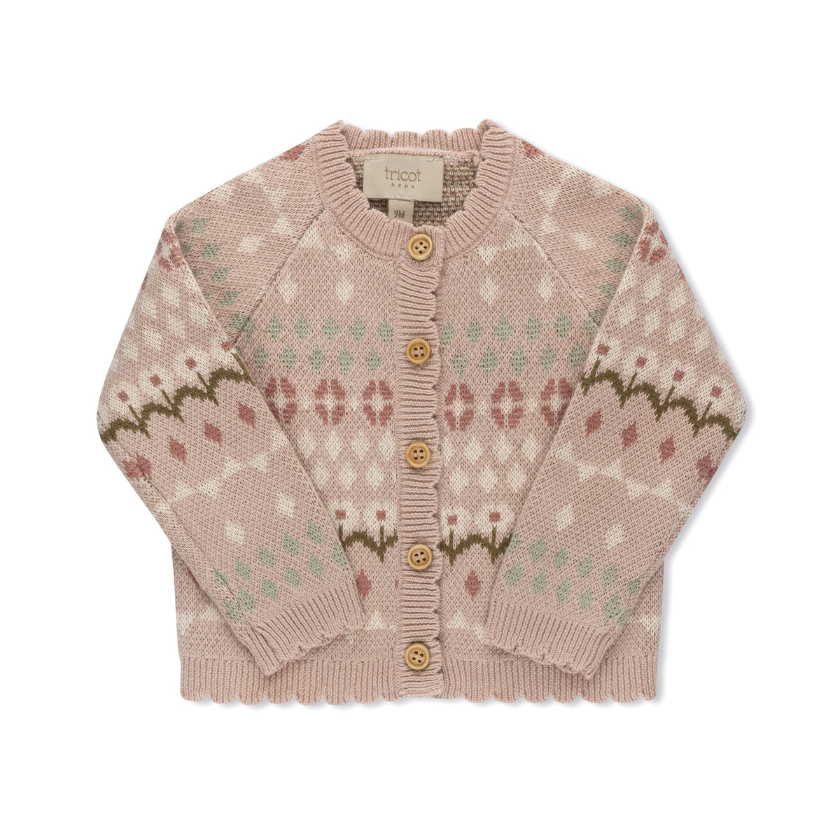 Jacquard Knit Cardigan