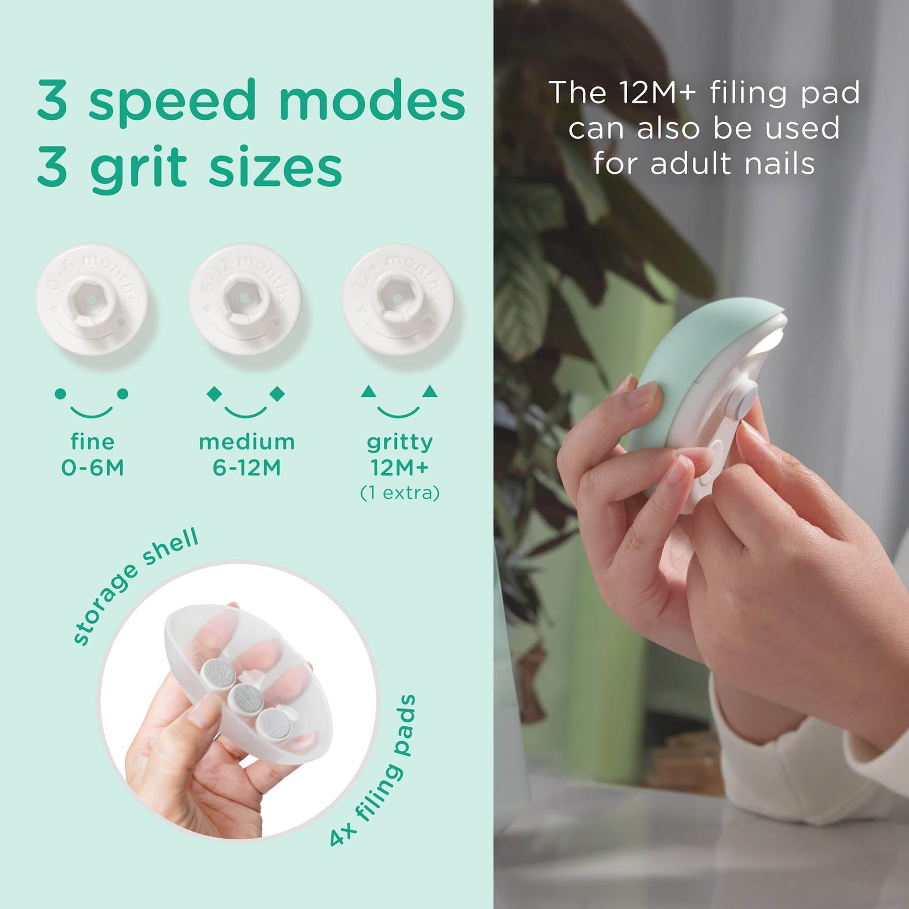 Electric Nail Trimmer For Safely Trimming Baby Nails