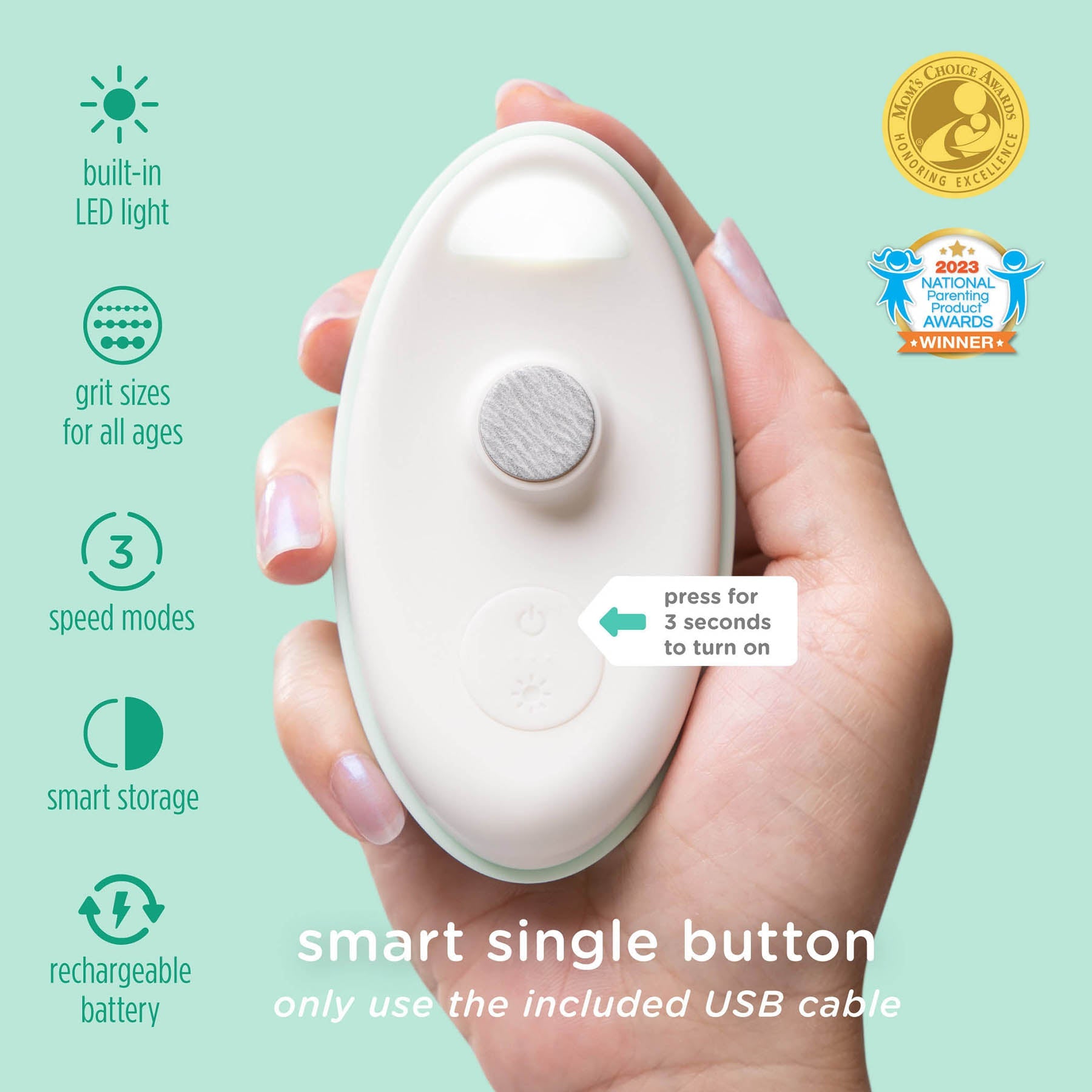 Electric Nail Trimmer For Safely Trimming Baby Nails