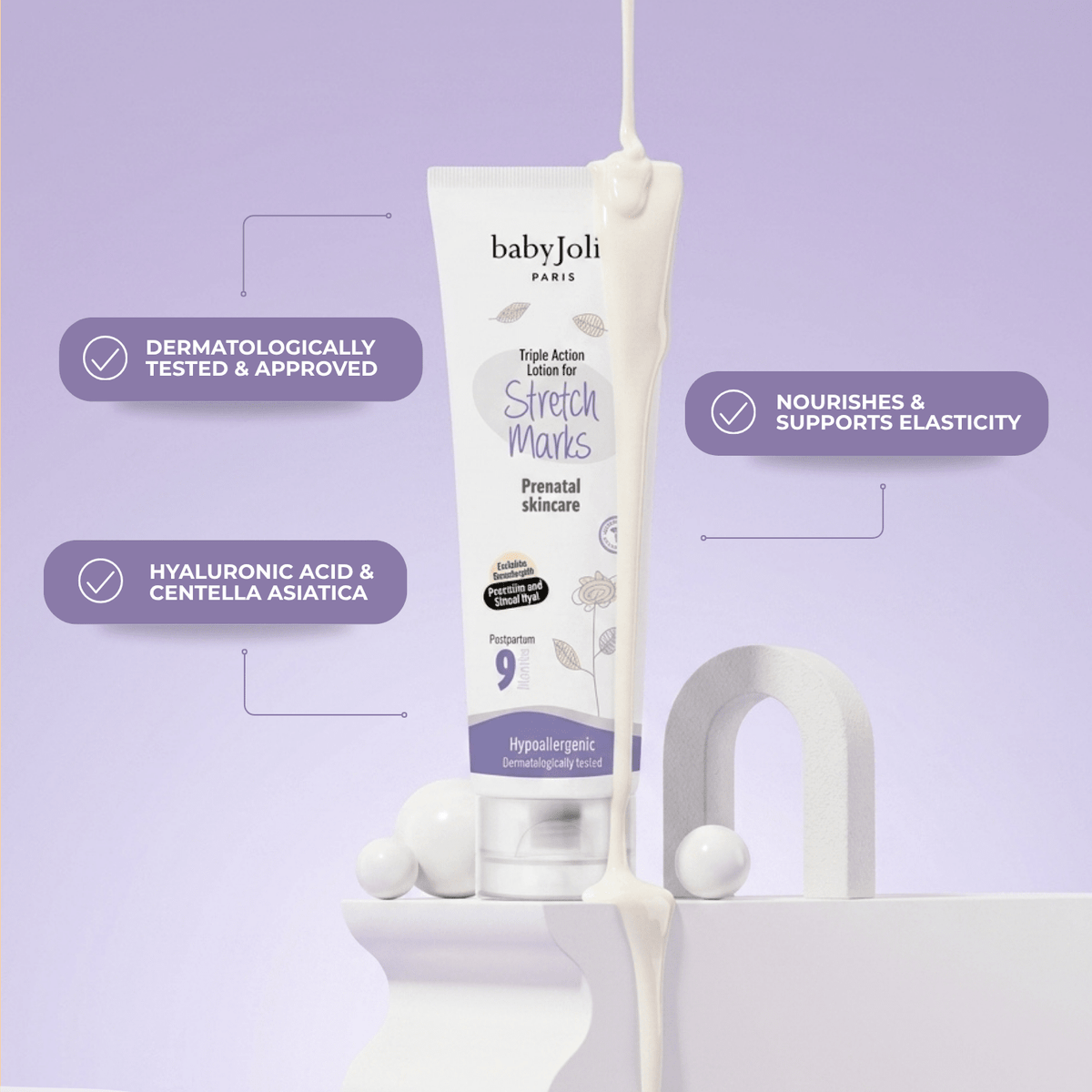 Stretch Marks Cream | Triple Action For Pregnancy