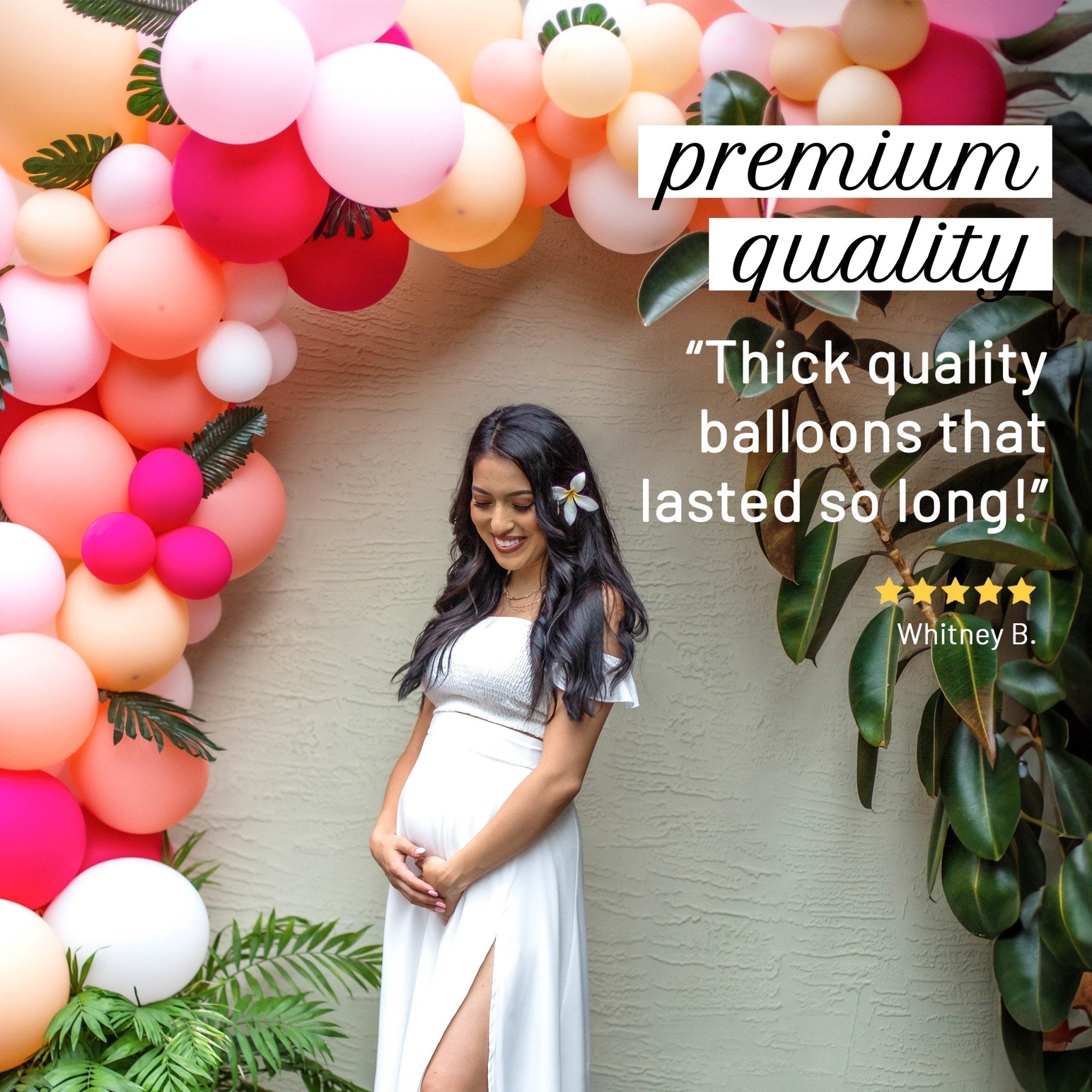 Tropical Pink & Magenta Balloon Garland Kit